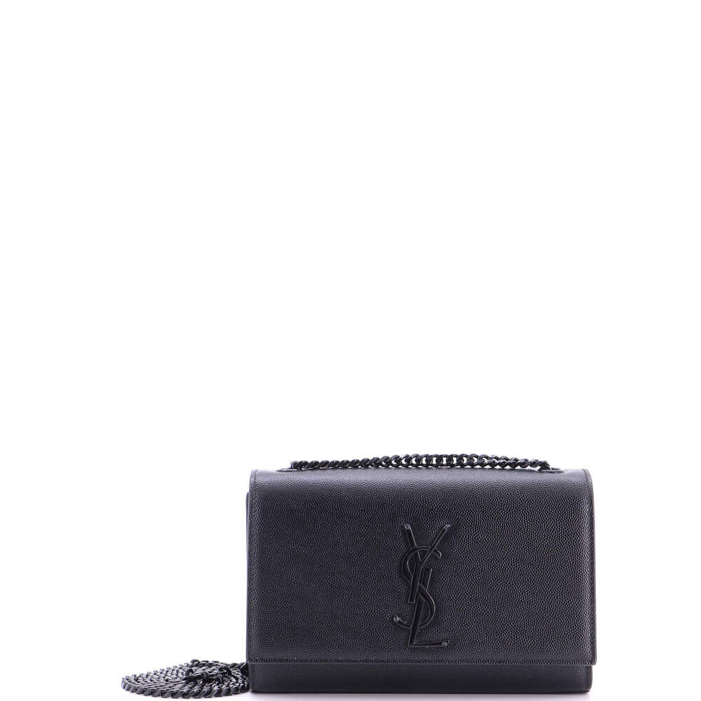 Saint Laurent Small Classic Monogram Crossbody Bag Grainy Leather